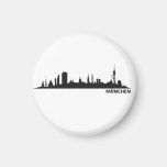 Munich skyline refrigerator magnet