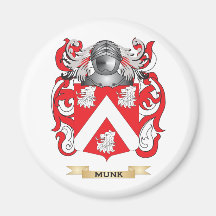 Munk Coat of Arms (Family Crest) Refrigerator Magnets
