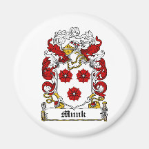 Munk Family Crest Refrigerator Magnets