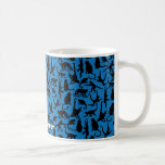 Munkey Collage on dark blue on coffee mug