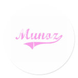 Munoz Last Name Classic Style stickers