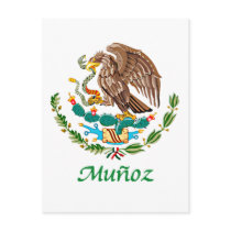 Munoz Mexican National Seal postcards by NameGame Munoz Mexican National Seal postcards
