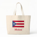 Munoz Puerto Rican Flag bags
