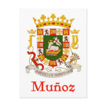 Munoz Shield of Puerto Rico postcards by NameGame Munoz Shield of Puerto Rico postcards