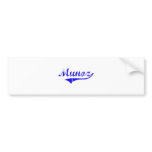 Munoz Surname Classic Style Bumper Stickers