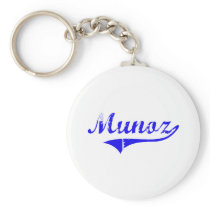 Munoz Surname Classic Style Key Chain
