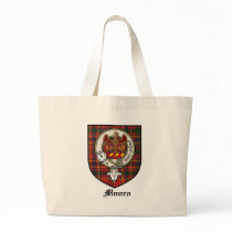 Munro Clan Crest Badge Tartan Tote Bags
