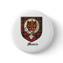 Munro Clan Crest Badge Tartan buttons