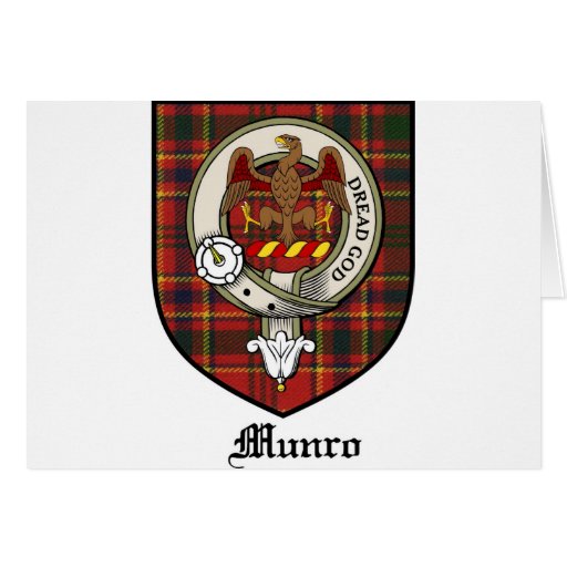 Munro Clan Crest Badge Tartan Greeting Card Zazzle