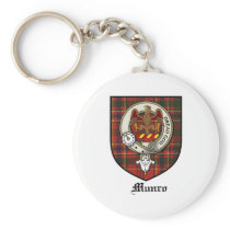 Munro Clan Crest Badge Tartan Keychains