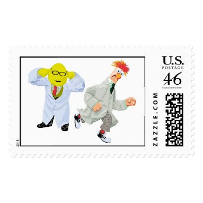 Muppets Beaker and Bunson Disney postage