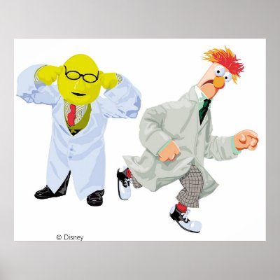 Muppets Beaker and Bunson Disney posters