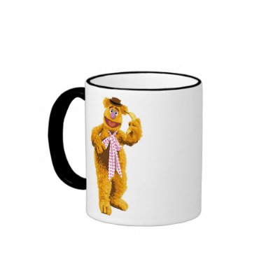 Muppets Fozzie Bear standing holding banana Disney mugs