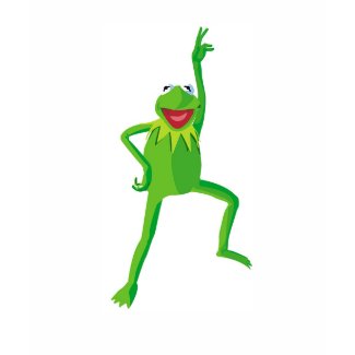 Muppets Kermit disco dancing posing Disney shirt