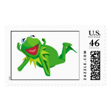 Muppets Kermit Lying Disney Stamp