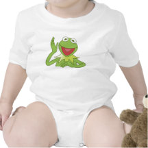 Muppets Kermit waving smiling Disney Baby Creeper