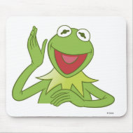 Muppets Kermit waving smiling Disney mousepad
