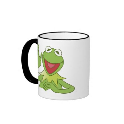 Muppets Kermit waving smiling Disney mugs