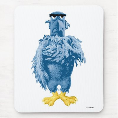 Muppets Sam the Eagle standing pledging Disney mousepads