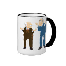 Muppets Sattler And Waldorf looking at each other Mugs