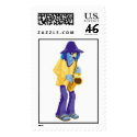 Muppets Zoot playing a saxophone Disney stamp