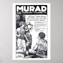 Murad cigarettes 1918 vintage newspaper ad poster