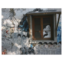 Mural on house, Taipei, Taiwan Flyer