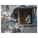 Mural on house, Taipei, Taiwan flyers
