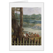 Mural painting from Drakelowe Hall, nr. Burton on Greeting Cards
