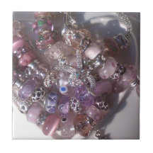 murano glass beads bracelets pandora style tile
