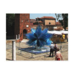 Murano, Italy Clock tower and Glass sculpture Postcard