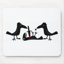 murder crows mousepad