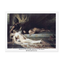 Murder In The Seraglio Jealousy In The Harem Postcard