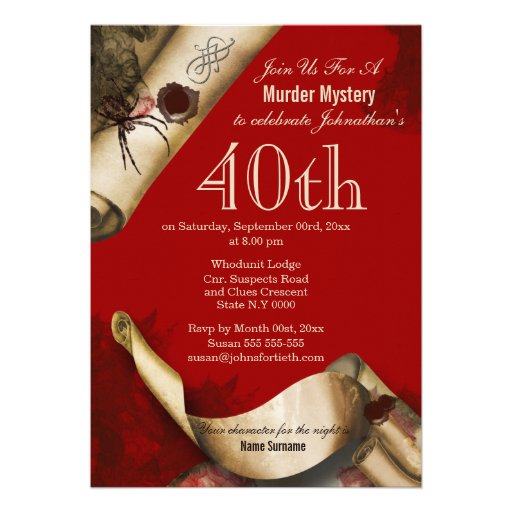Murder investigation movie poster birthday card