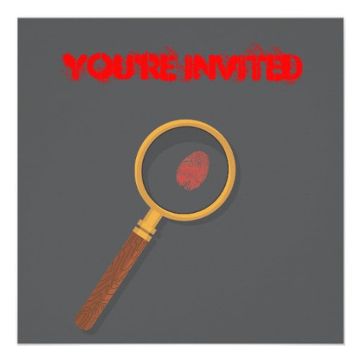 Murder Mystery Night Party Invitation