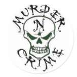Murder N Crime Logo Sticker