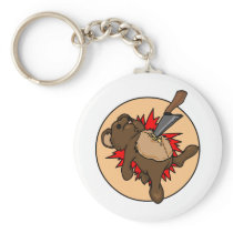 Murder Your Childhood! Round Keychain keychains