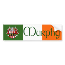 Murphy Coat of Arms Bumper Sticker bumper stickers by irishcountry Murphy Coat of Arms Bumper Sticker bumper stickers