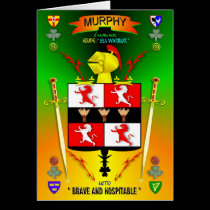 MURPHY FAMILY COAT OF ARMS CREST AND SHIELD cards