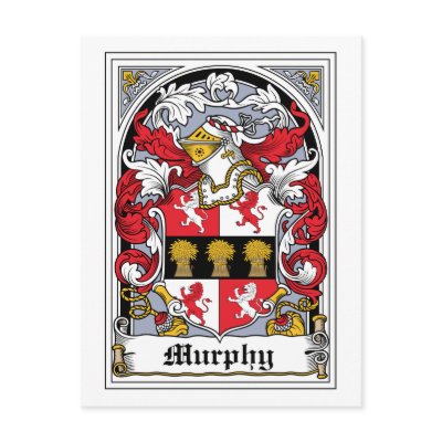 Murphy Family Crest Postcards Murphy Family Crest Postcards