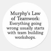 Murphy's Law for Teamwork (2) stickers