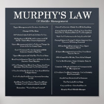 Murphys Laws of Middle Management Print