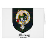 Murray Clan Crest Badge Tartan cards