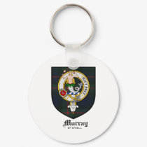 Murray Clan Crest Badge Tartan keychains by clan_badges Murray Clan Crest Badge Tartan keychains