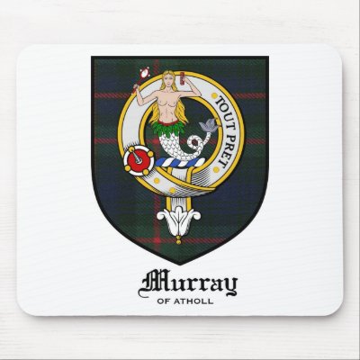 Murray Clan Crest Badge Tartan Mouse Pads by clan_badges