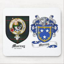 Murray Clan Crest & Murray Coat of Arms mousepads