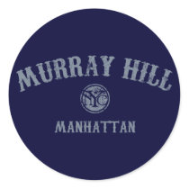 Murray Hill Round Stickers