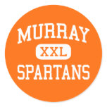 Murray - Spartans - High School - Murray Utah Round Sticker