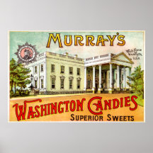 Murrays Washington Candies,1895 Poster