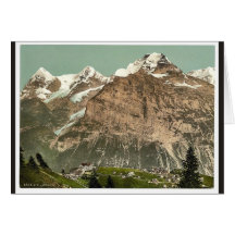 Murren, visión general, Bernese Oberland, Switzerl Tarjetas